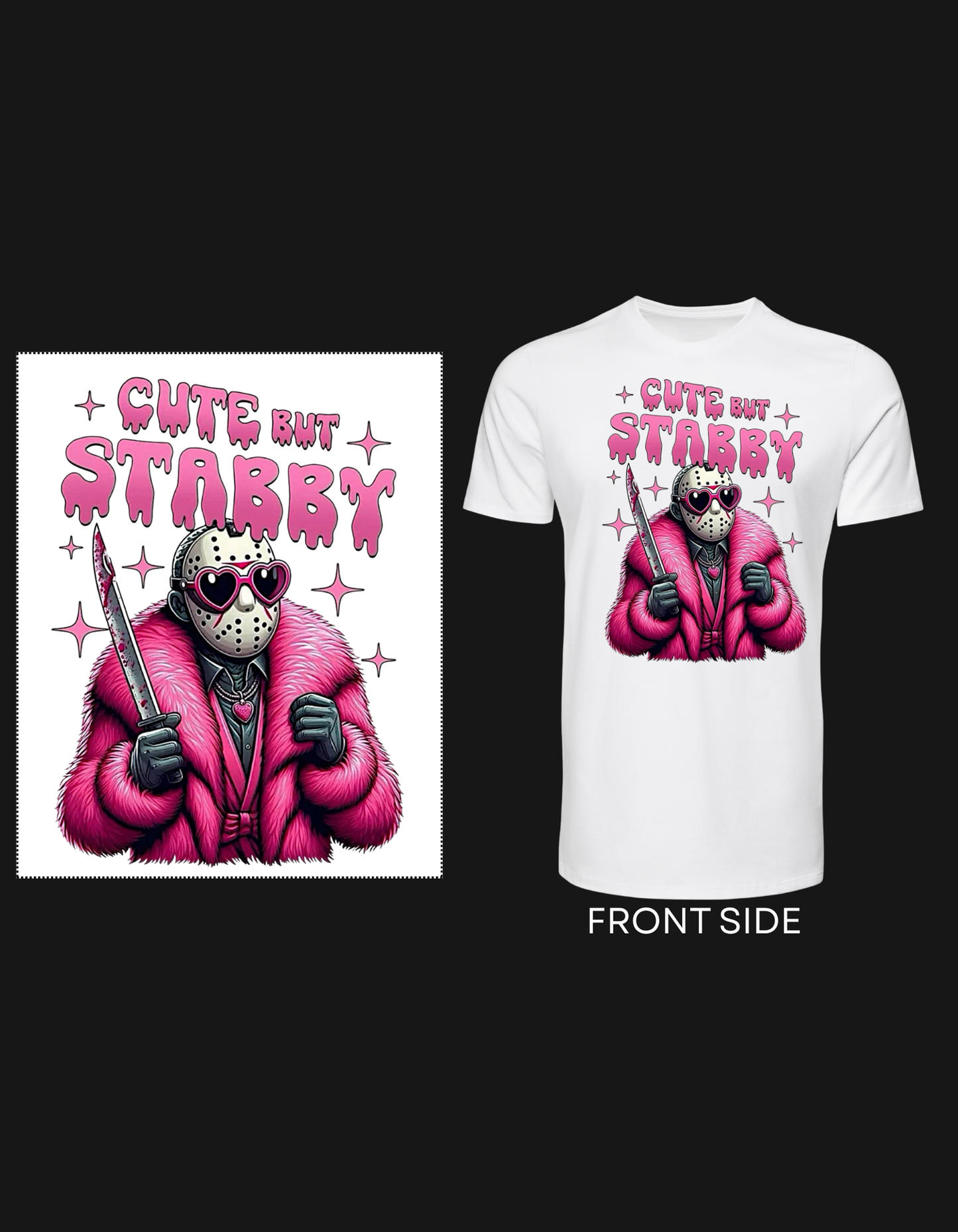 Cute but Stabby- Rosa Maskenmann T-Shirt