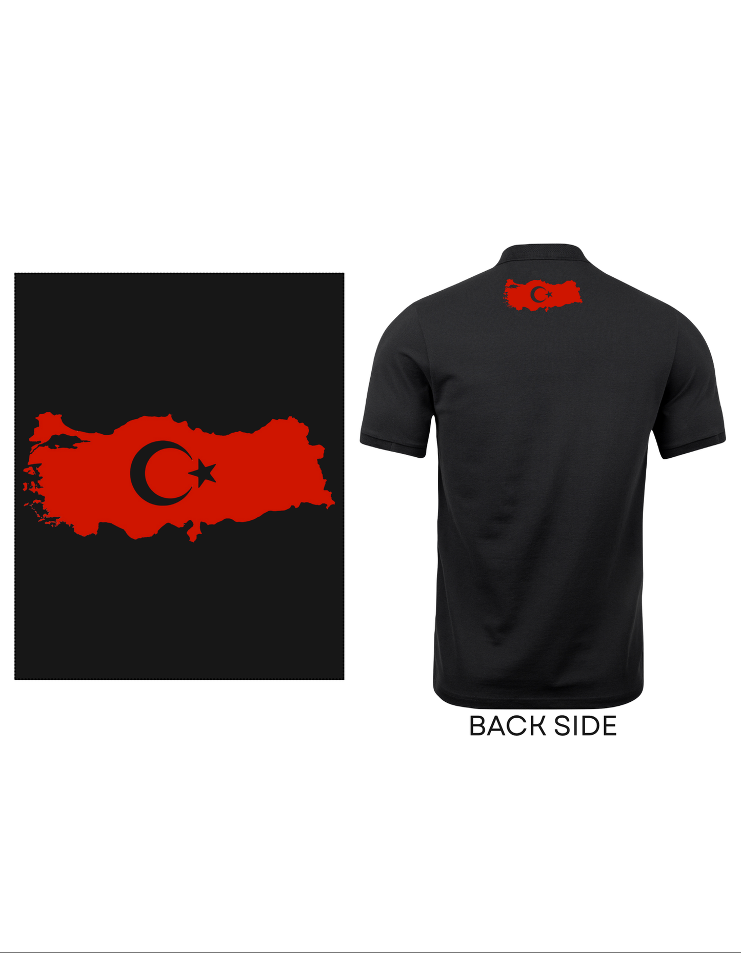 Türkische Flagge Poloshirt
