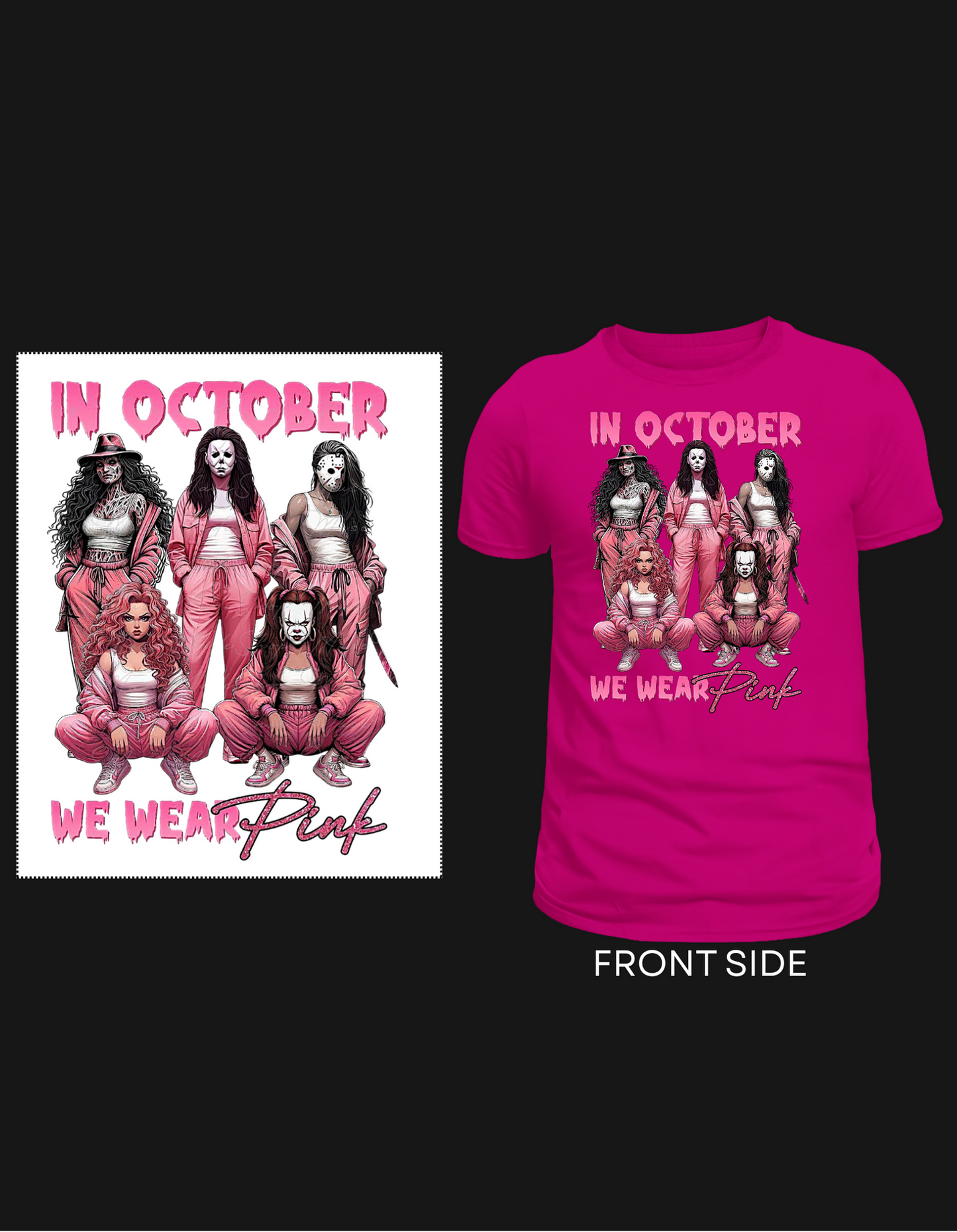 In October We Wear Pink - Horror Edition T-Shirt