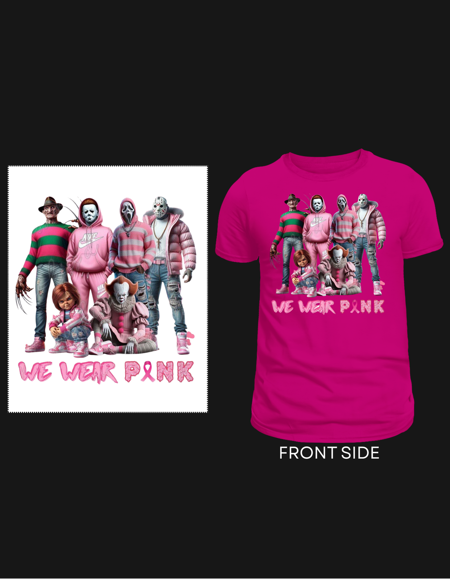 In October We Wear Pink - Horror Edition T-Shirt