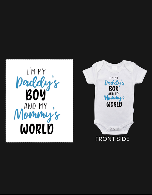 Baby Body 'Daddy's Boy & Mommy's World' Print