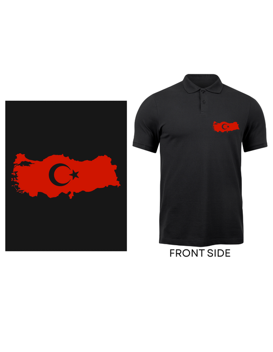 Türkische Flagge Poloshirt