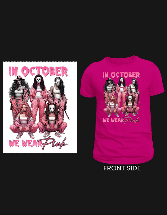 In October We Wear Pink - Horror Edition T-Shirt