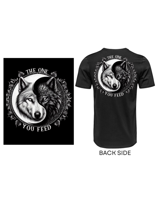 The One You Feed - T-Shirt mit Wolfsmotiv