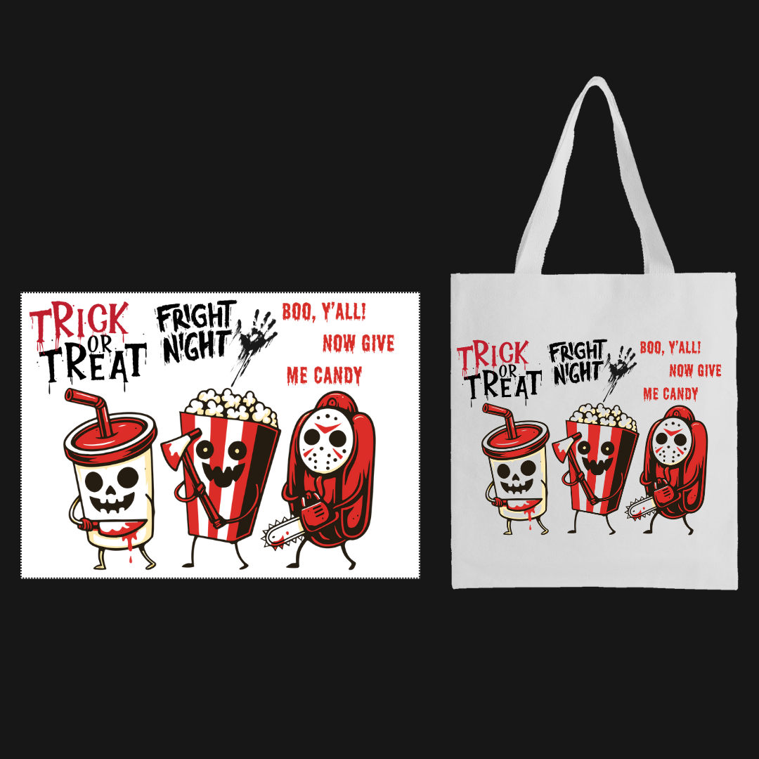 Kids Halloween Stofftasche / Süßigeiten sammeln