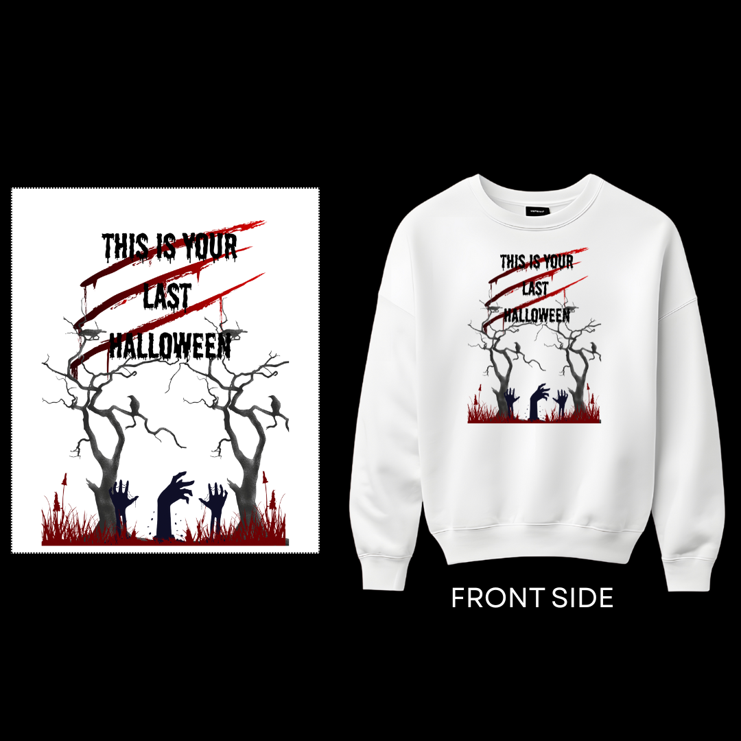 Kids Sweatshirt - Halloween Print